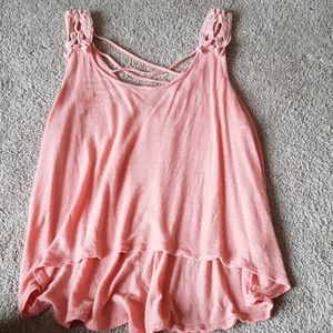Cropped pink top!